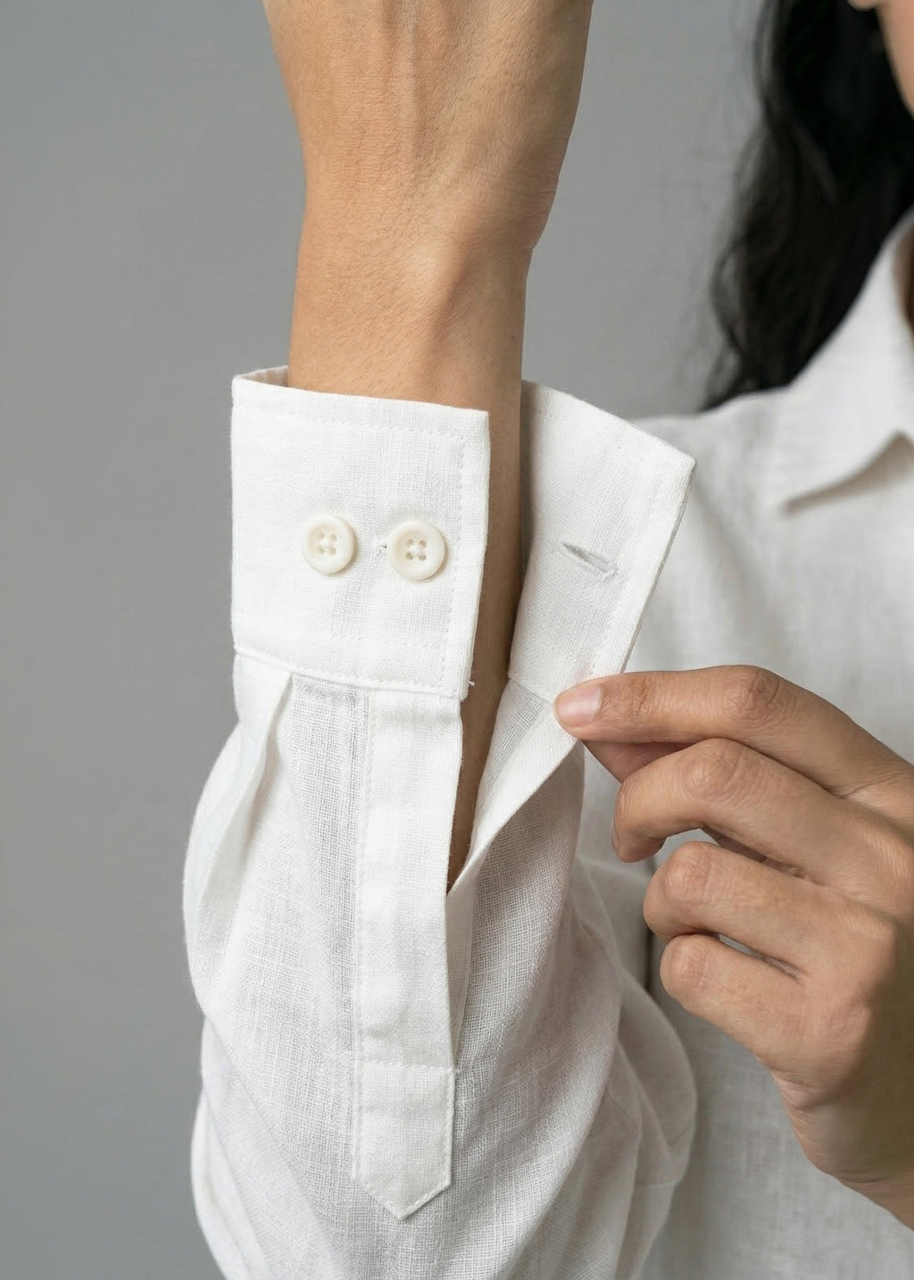 Navy Ivory Linen Set